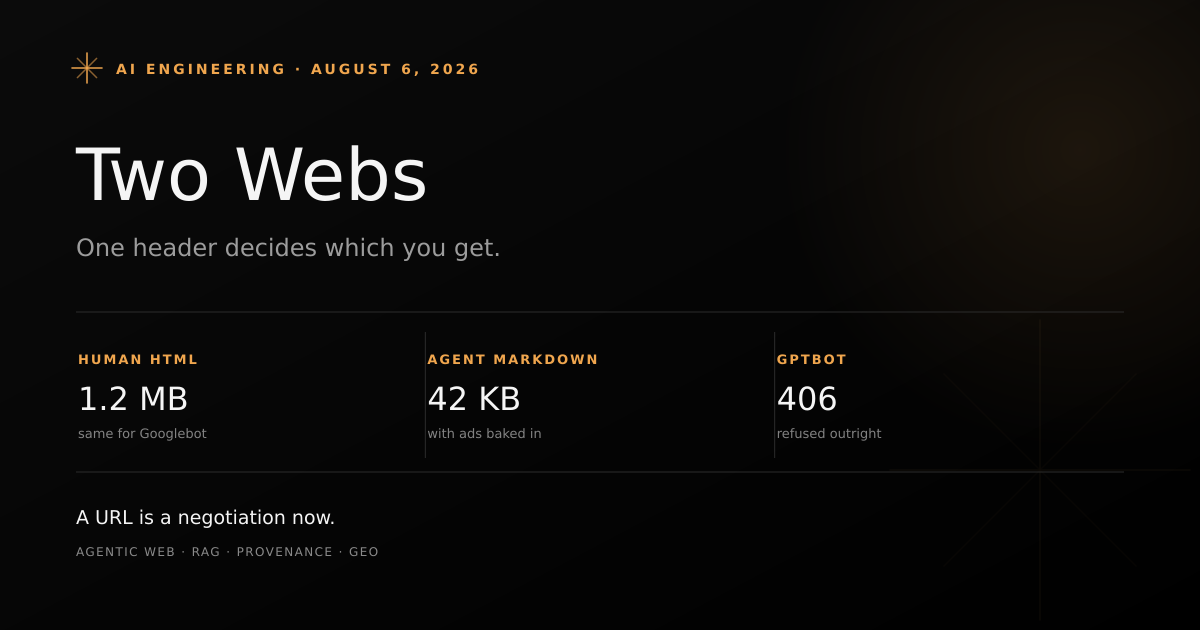 Ads for AI agents: TIME serves markdown with sponsored FAQ blocks to AI crawlers and HTML to humans