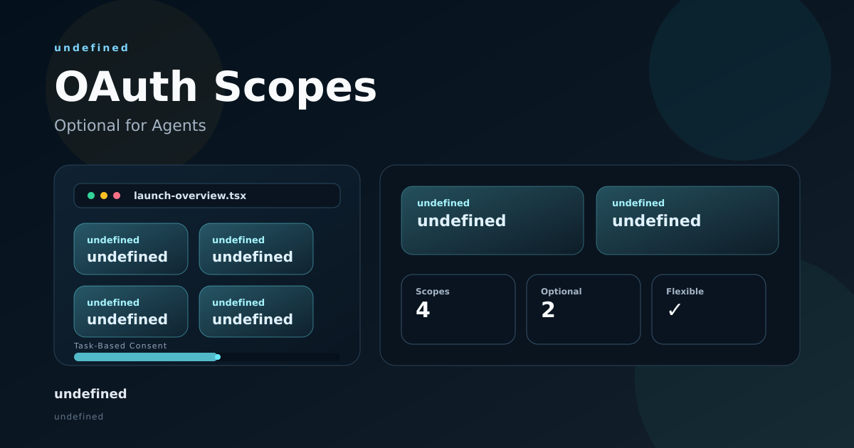 OAuth consent screen with optional scope checkboxes that let users narrow agent permissions